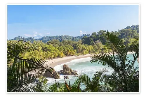 Beach and tropical forest, Manuel Antonio National Park, Costa Rica de Matteo Colombo