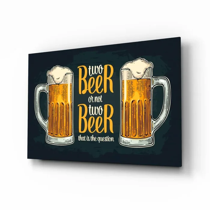 Beer Glass Wall Art – 28.5 » x 18 «