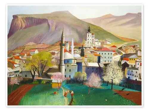 Beginning of spring in Mostar, 1903 de Tivador Csontvary Kosztka ARTOTHEK