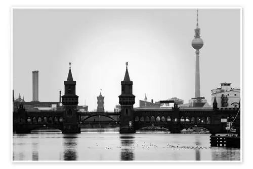 Berlin Oberbaumbrücke Skyline de Filtergrafia
