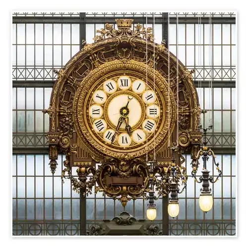 Big clock at the Musee d‘Orsay in Paris, France de Jan Christopher Becke