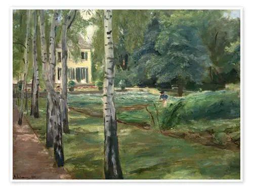 Birch Avenue in the Wannsee Garden Facing West de Max Liebermann akg-images