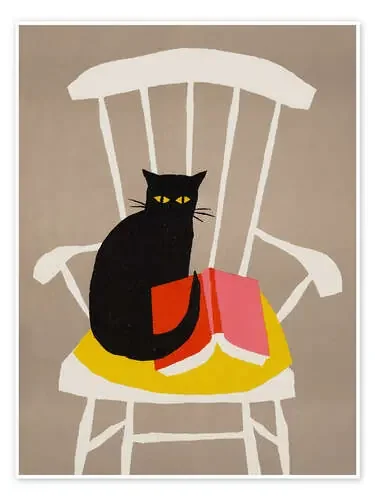 Black Cat and Book – Boekenweek Nook Vintage Archive