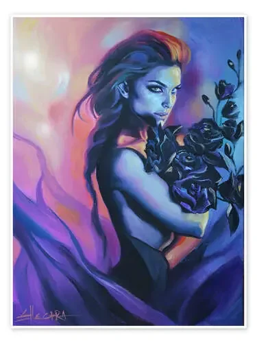 Black Flowers de EllectraArt