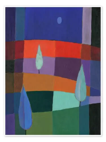 Blue Cypresses de Eugen Stross