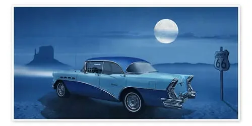 Blue night on Route 66 de Monika Jüngling