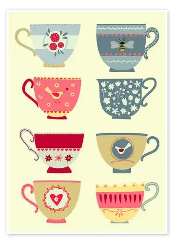 Bonitas tazas de té de Nic Squirrell