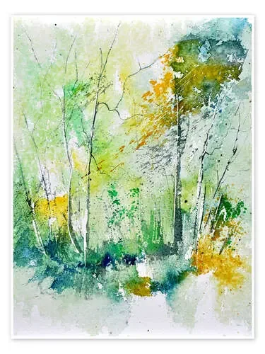 Bosque de la acuarela de Pol Ledent