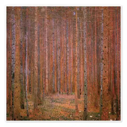 Bosque en otoño de Gustav Klimt Master Collection