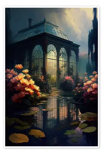 Botanic garden at night de Dreamscapes