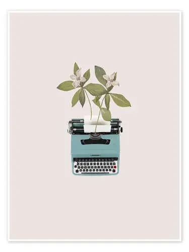 Botanical Typewriter de Frida Floral Studio