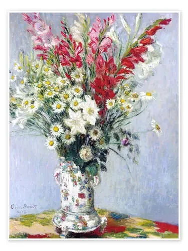 Bouquet of gladioli, lilies and daisies de Claude Monet ARTOTHEK
