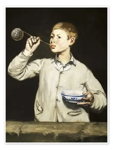 Boy blowing bubbles de Édouard Manet Master Collection