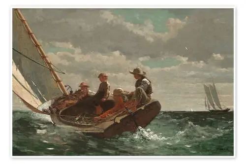 Breezing Up (A Fair Wind) de Winslow Homer Everett Collection