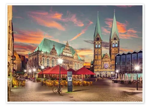Bremen – Marktplatz, Rathaus, Old Town de pixelliebe