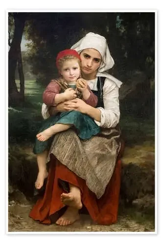 Breton Brother and Sister de William Adolphe Bouguereau Master Collection