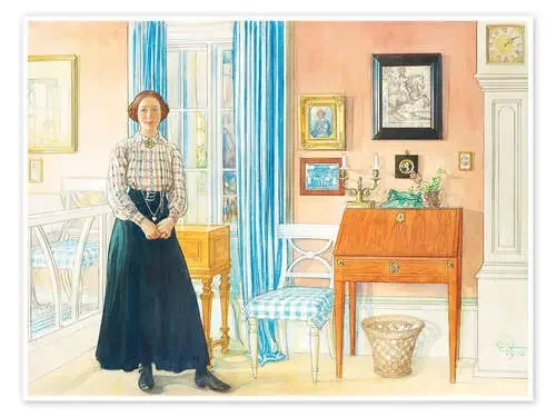 Brita en el atrio de Carl Larsson Master Collection