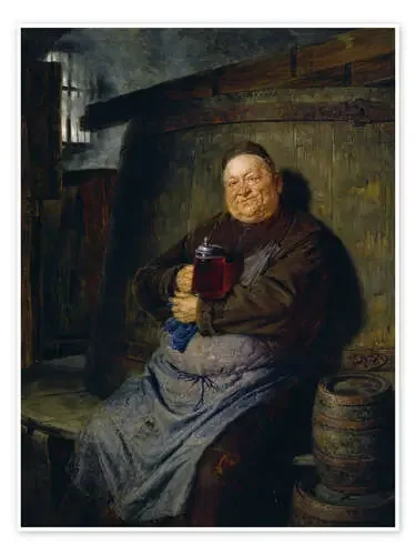 Brother master brewer of beer in the cellar. In 1902. de Eduard Grützner ARTOTHEK