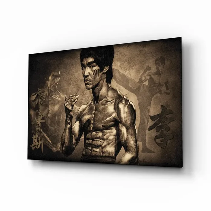 Bruce Lee Glass Wall Art – 28.5 » x 18 «