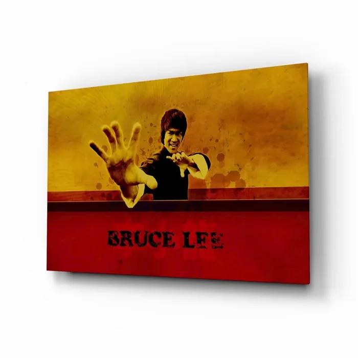 Bruce Lee Glass Wall Art – 28.5 » x 18 «