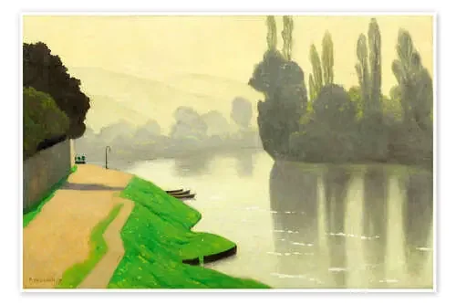 Brume de matin aux Andelys de Félix Édouard Vallotton Master Collection