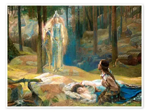 Brunhilde discovered Sieglinde and Siegmund, 1894 de Gaston Bussière Master Collection