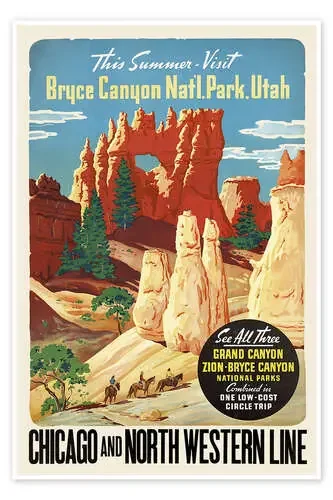 Bryce Canyon National Park Utah de Vintage Travel Collection