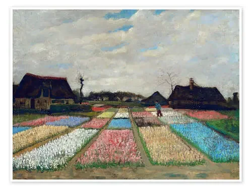 Bulb Fields in Holland, 1883 de Vincent van Gogh Master Collection