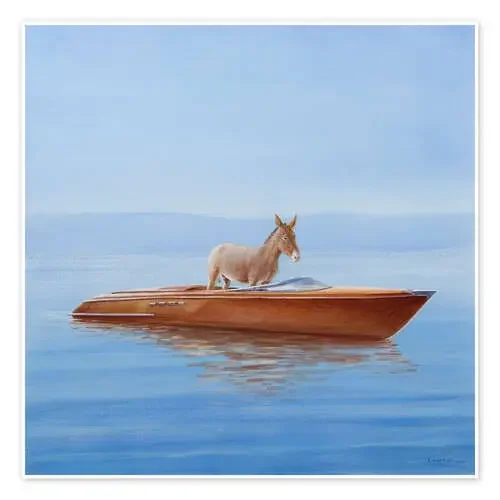 Burro en un bote de Lincoln Seligman Bridgeman Images