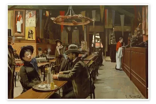 Café de Montmartre, 1890 de Santiago Rusiñol y Prats akg-images