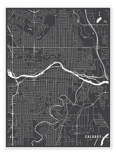 Calgary Canada Map de Main Street Maps