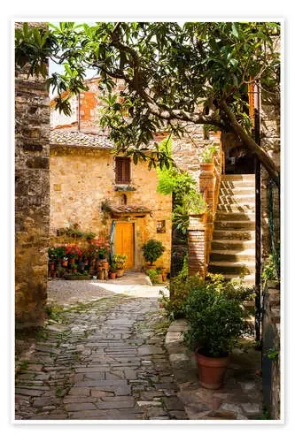 Calle en la Toscana de Reiner Würz