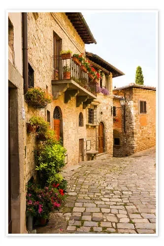 Callecita mediterránea en la Toscana de Reiner Würz
