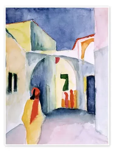 Callejón en Túnez de August Macke Bridgeman Images