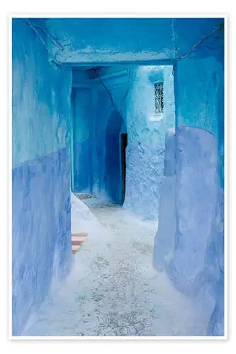 Calles azules en Chefchaouen, Marruecos de Alejandro Moreno de Carlos