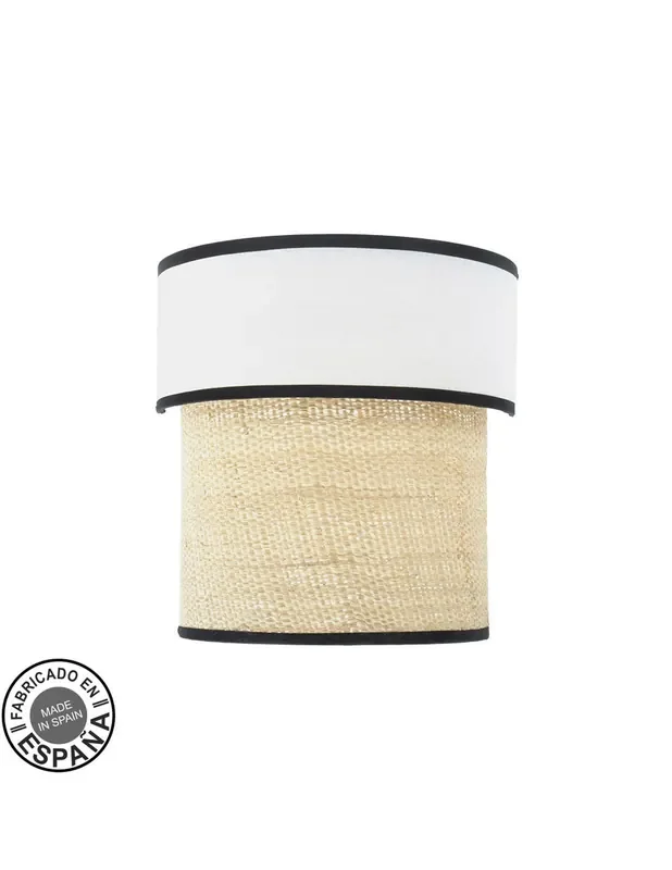 Camboya Aplique de Pared Negro, Blanco y Natural