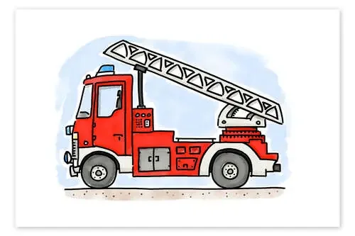 Camión de bomberos de Hugos Illustrations