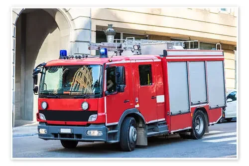Camión de bomberos en acción Editors Choice