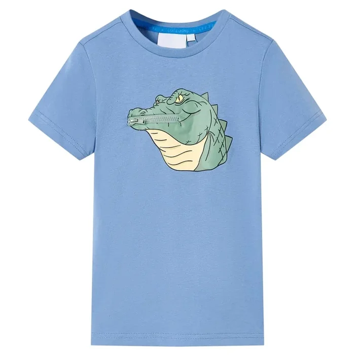 Camiseta infantil azul medio 92 (2)
