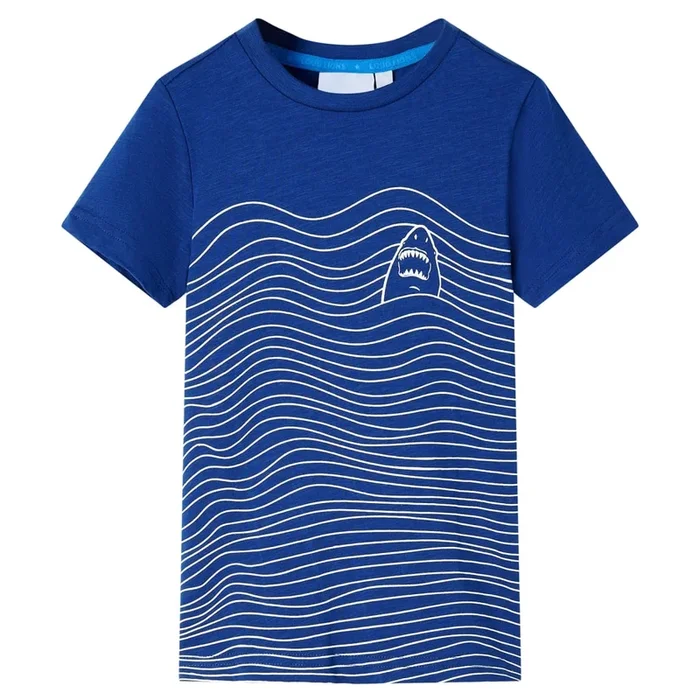 Camiseta infantil azul oscuro 140 (5)