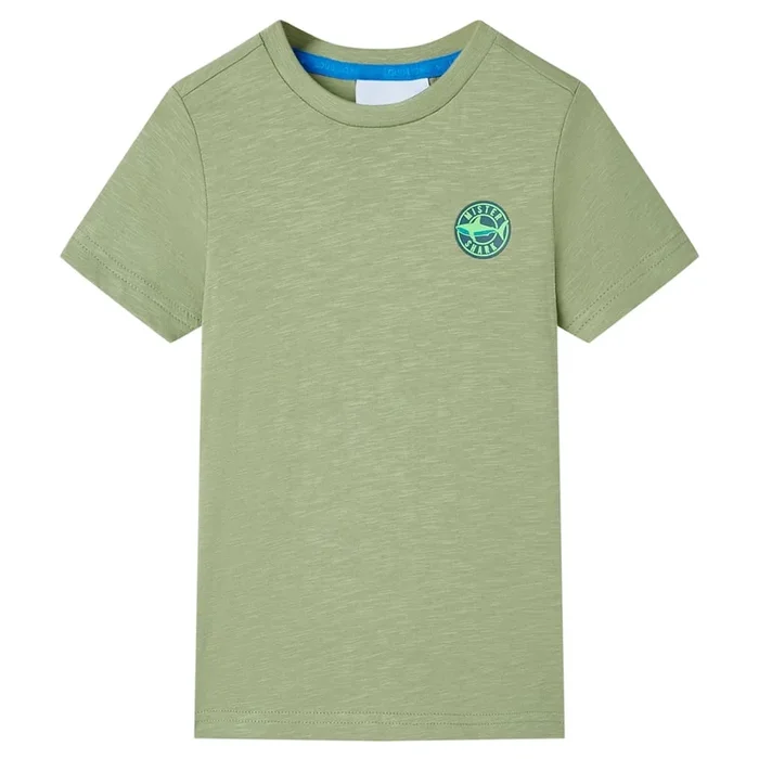 Camiseta infantil caqui claro 140 (7)