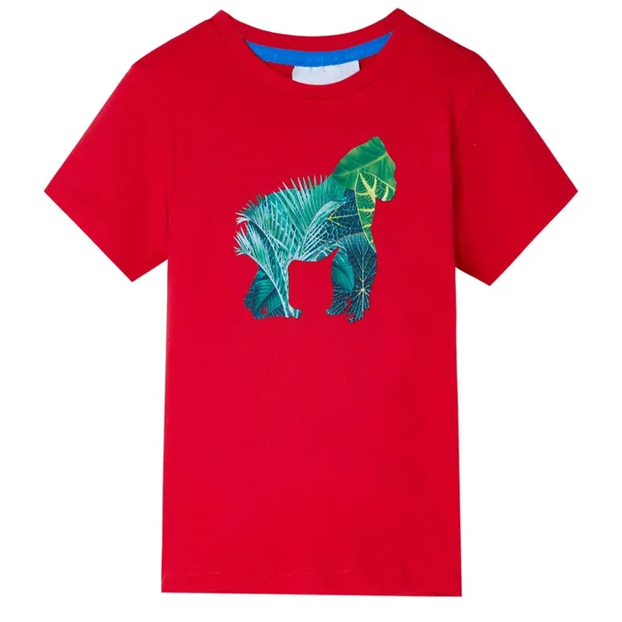 Camiseta infantil color rojo 104 (3)