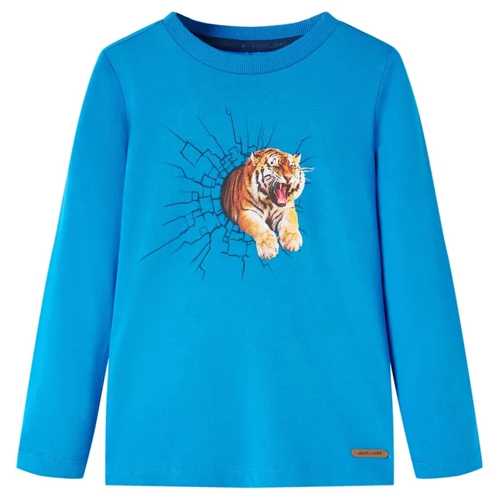 Camiseta infantil de manga larga azul cobalto 92 (3)