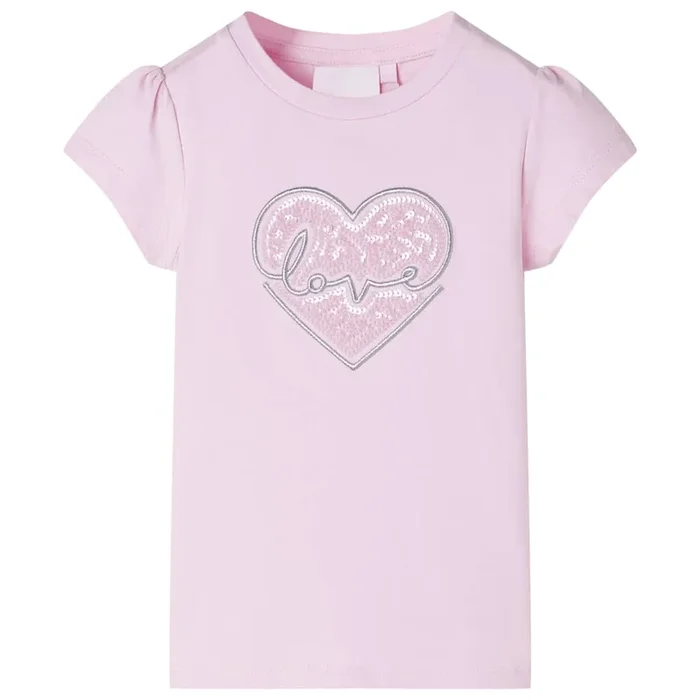 Camiseta infantil rosa claro 128 (3)