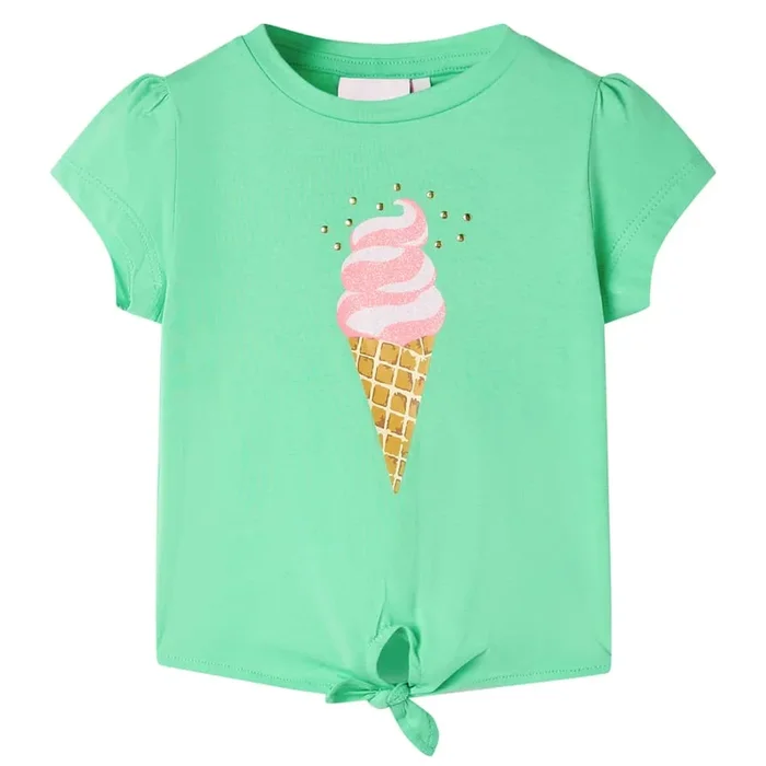 Camiseta infantil verde claro 92 (3)