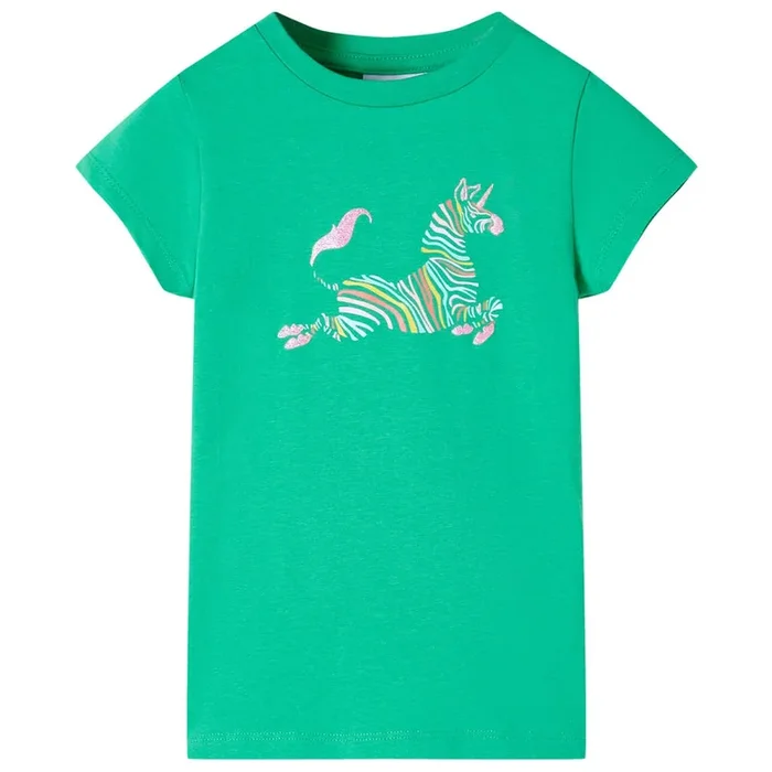 Camiseta infantil verde neón 140 (5)