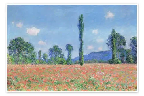 Campo de amapolas en Giverny de Claude Monet Master Collection