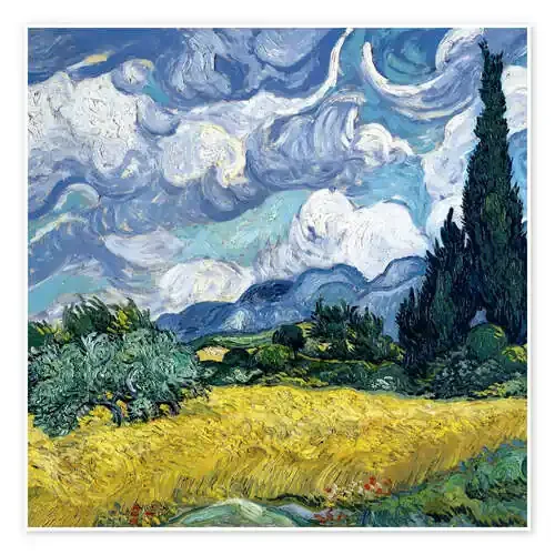 Campo de trigo y cipreses de Vincent van Gogh Master Collection