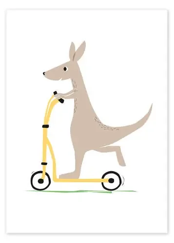 Canguro con scooter de Sandy Lohß