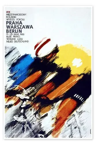 Carrera ciclista, Praga, Varsovia, Berlín de Vintage Advertising Collection